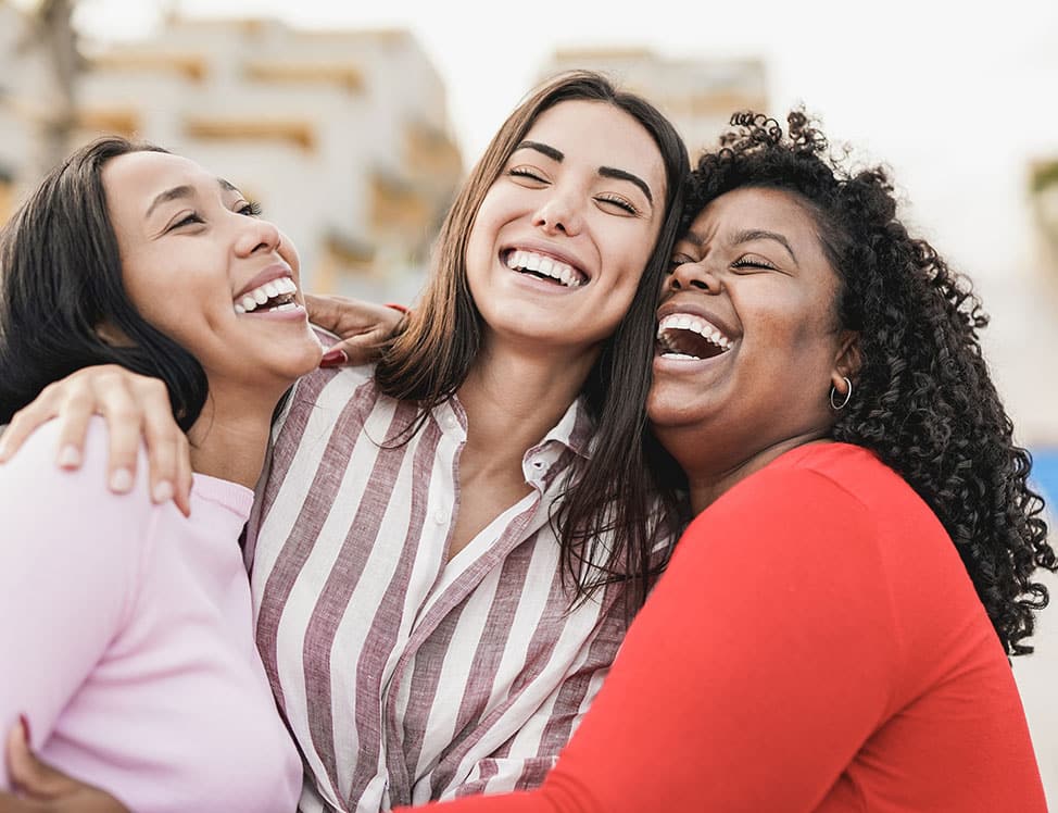 friends laughing Pristine Dental Care